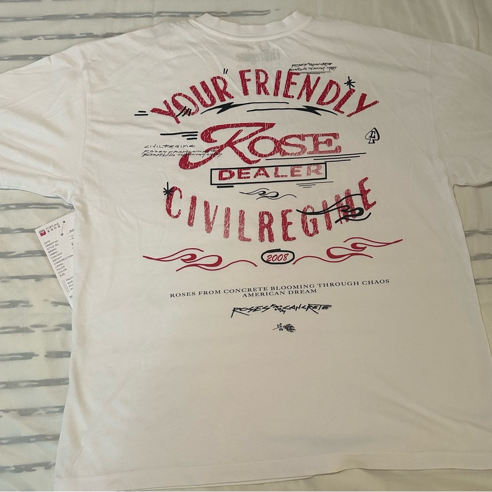 Civil Regime Oversized White T-Shirt
